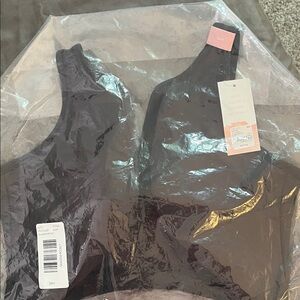 Black Cacique Lightly Lined Cotton Bra